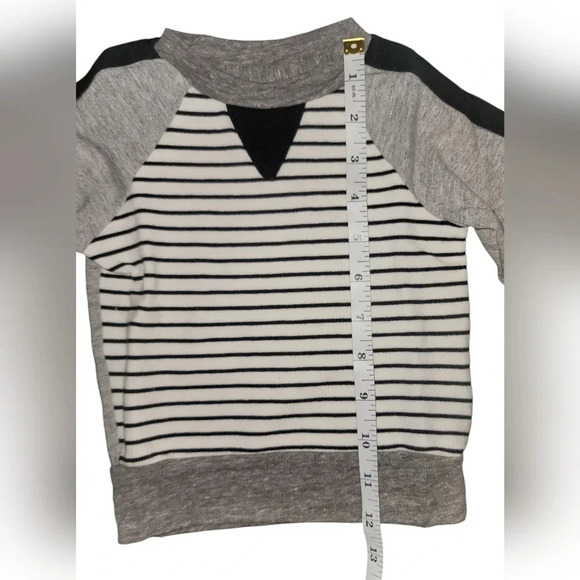 NWT Miki Miette Gray Striped Sweater Size 9 months - Picture 3 of 6